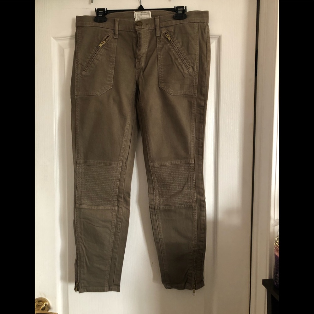 Current/Elliott The Moto Silhoutte Dusty Olive